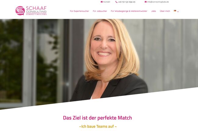 Website Erstellung mit Wordpress für Schaaf Consulting