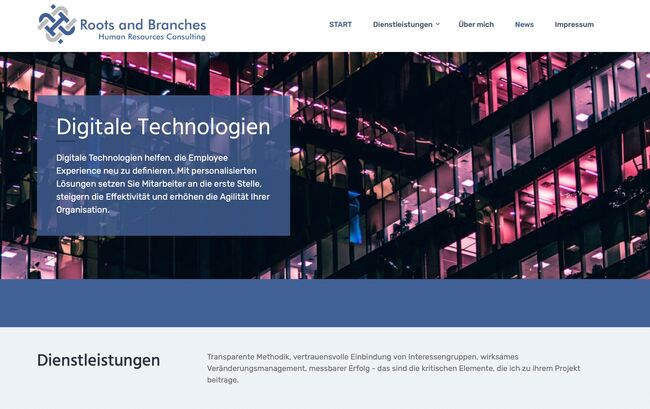 Webdesign mit Wordpress für HR Consulting
