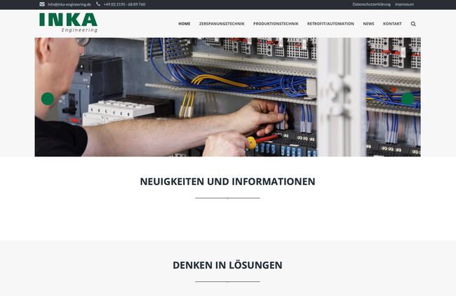 Webdesign Inka Engineering