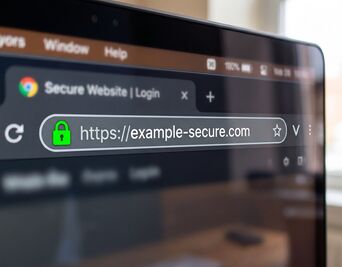 Browser-Adressleiste mit Sicherheits-Schloss
